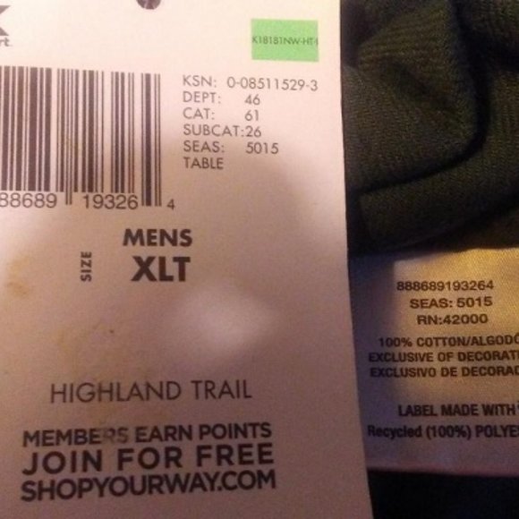 NORTHWEST TERRITORY Men's Flannel Button Front Camouflage Shirt Size XLT NWT - Picture 5 of 5